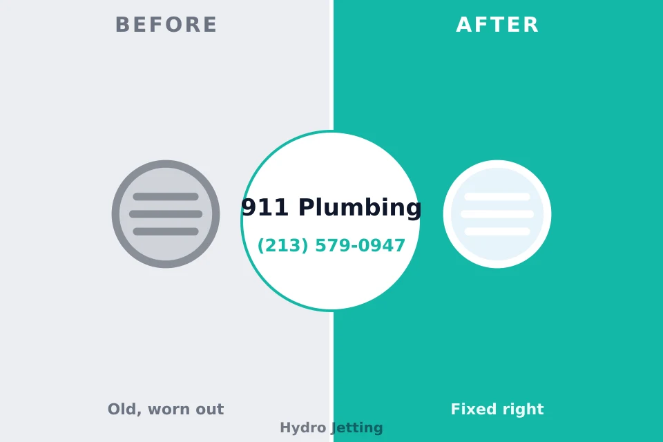Before and after: plumbing company Lakefield, MN
